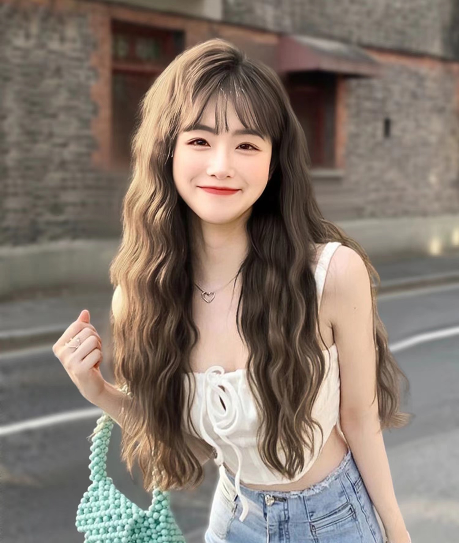 假发女长发自然假发套复古蛋蛋卷蓬松长卷发仿真人发整顶全头套式