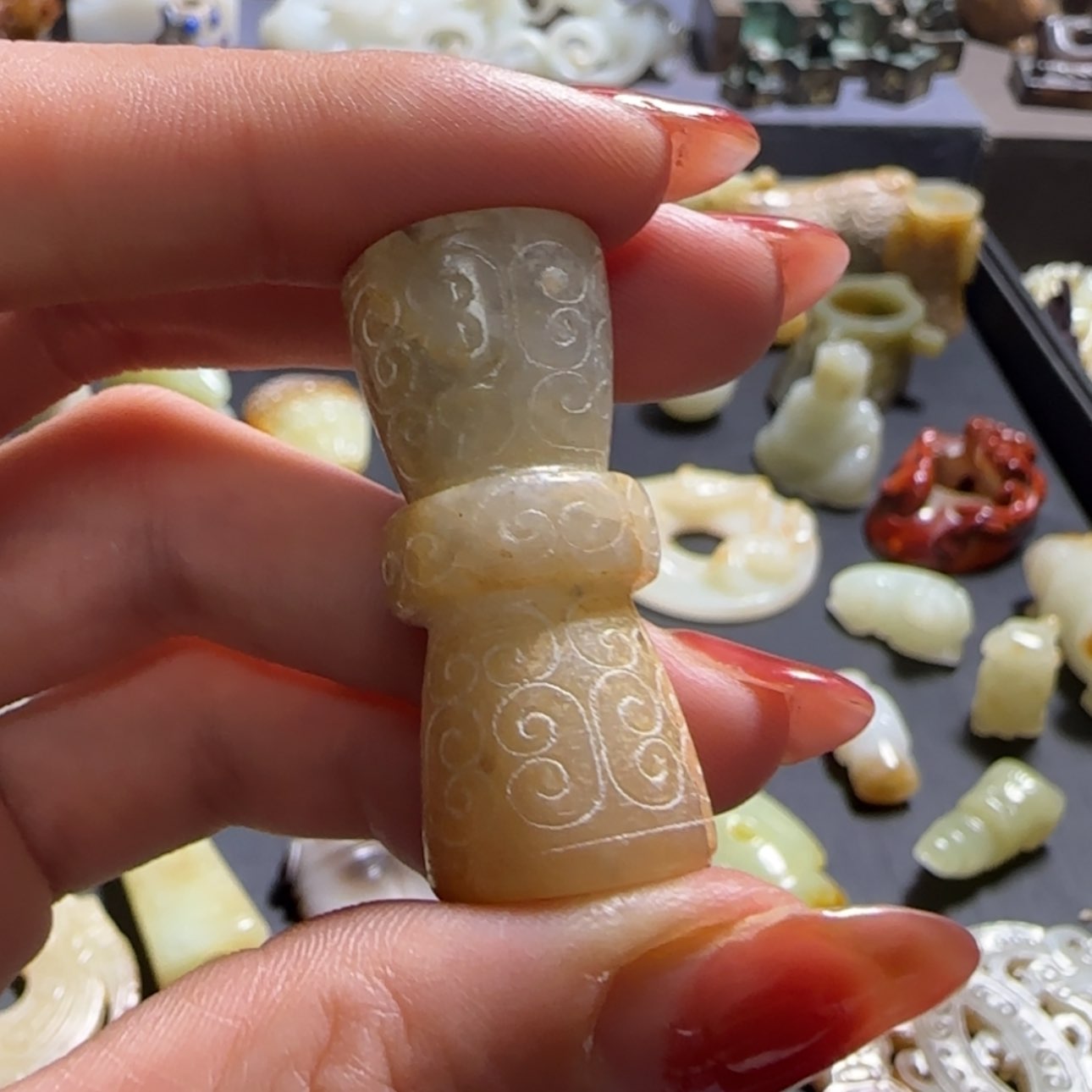 【闪购商品】和田玉颈饰未镶嵌草**生