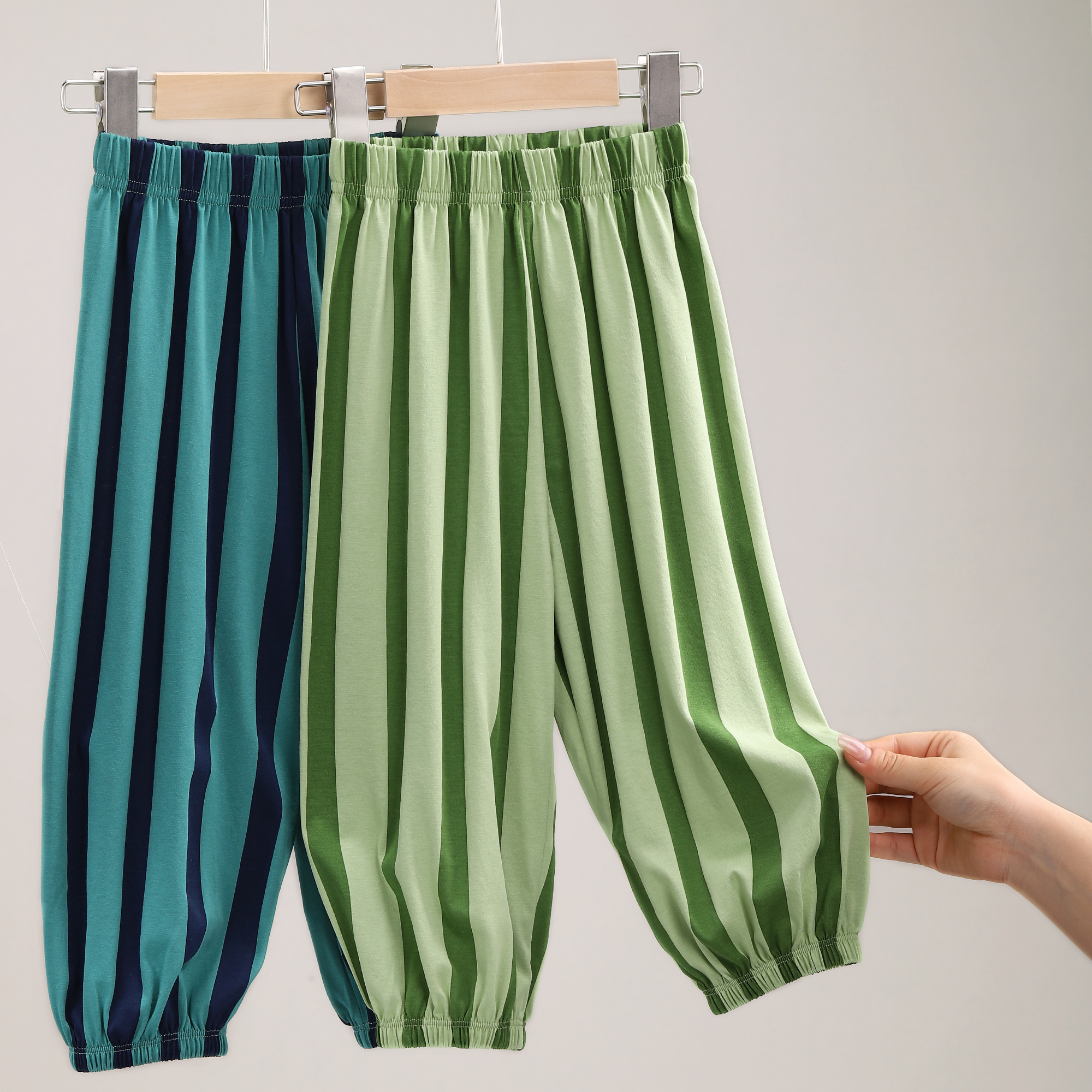 新品 kis 2136/2139 对等水光棉印花防蚊裤