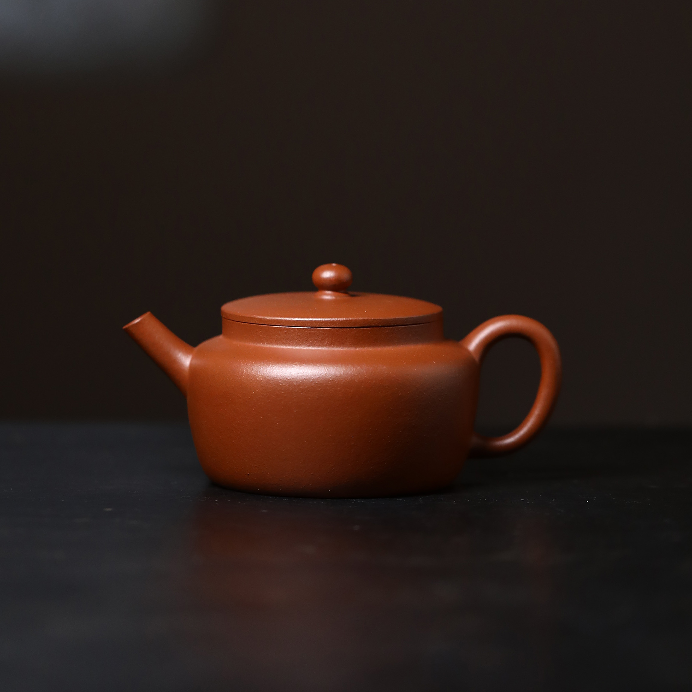 《近古易造》传统半手工入门佳作，赵庄生砂朱泥，孟臣桑扁壶130cc