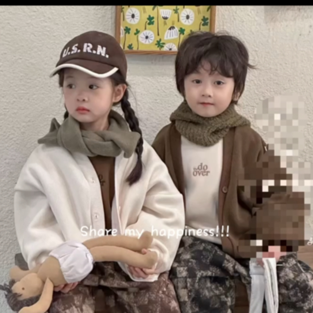 秋冬款，韩版男童女童外套卫衣