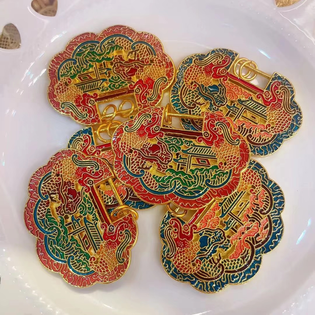 合金吊坠 鱼跃龙门吊坠古风配饰国潮风国风