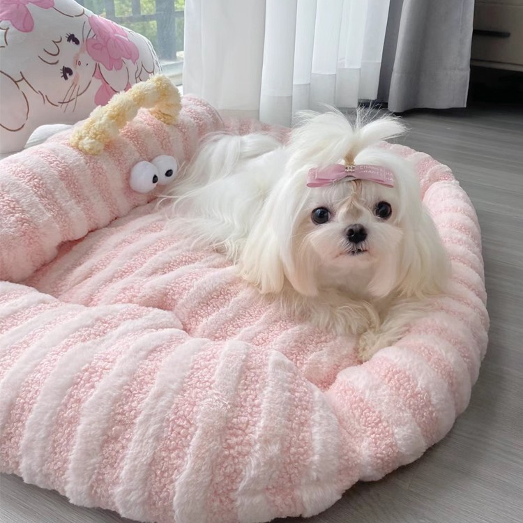 马尔济斯专用狗窝懒人沙发网红宠物睡垫冬季保暖公主风狗床小型犬
