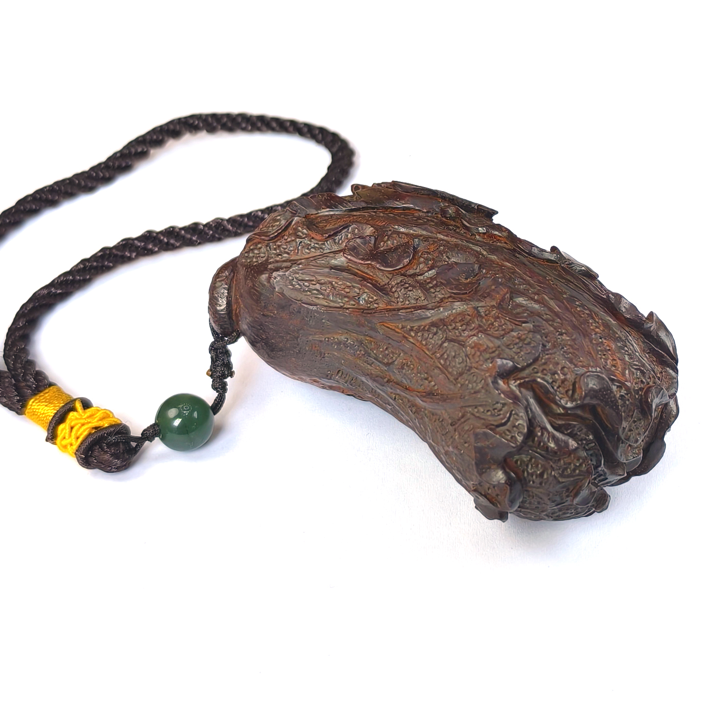 木艺 手把件 挂件 白菜把件  百财 招财把件