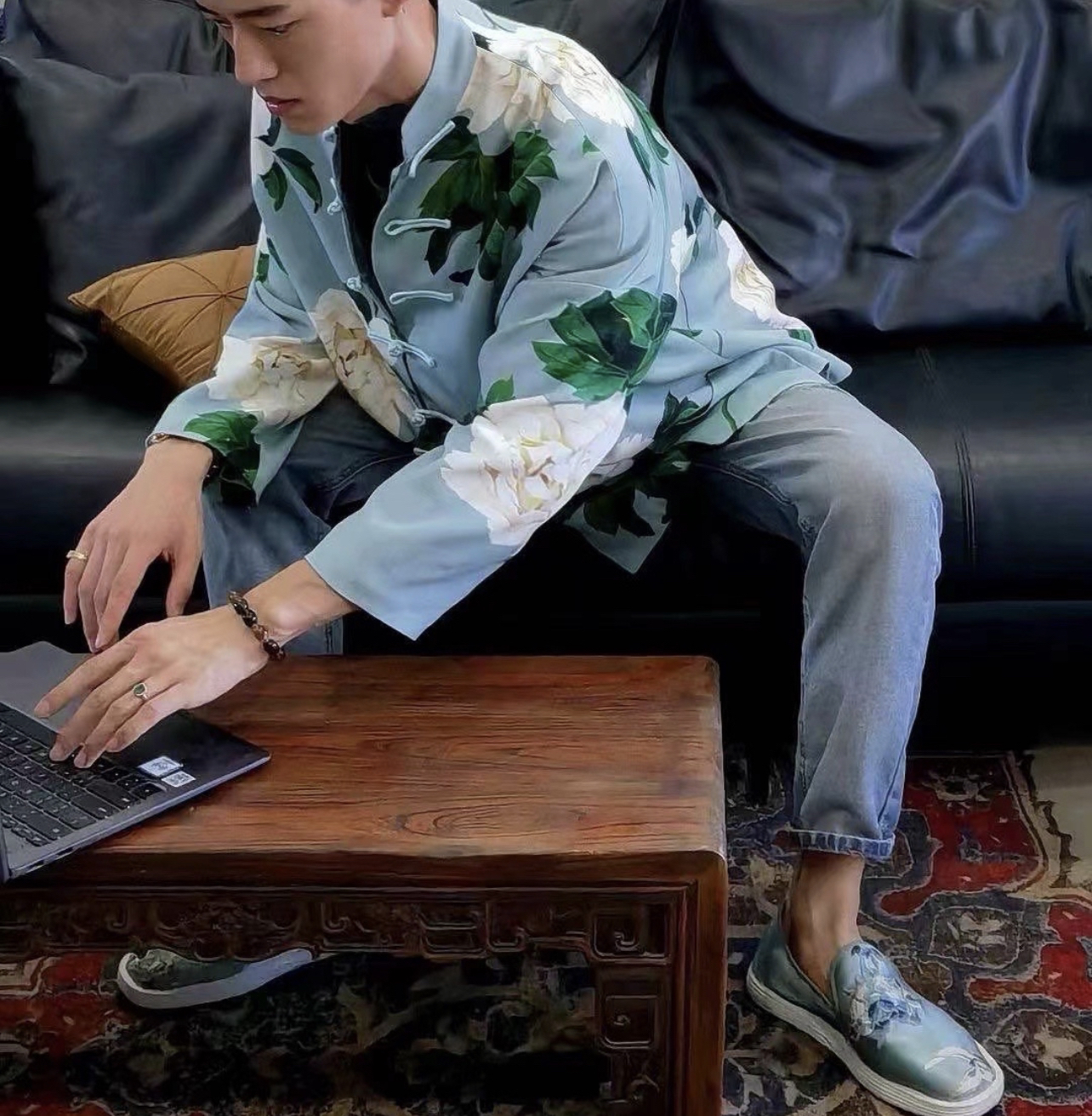 山岚色彩 中式唐装 牡丹亭