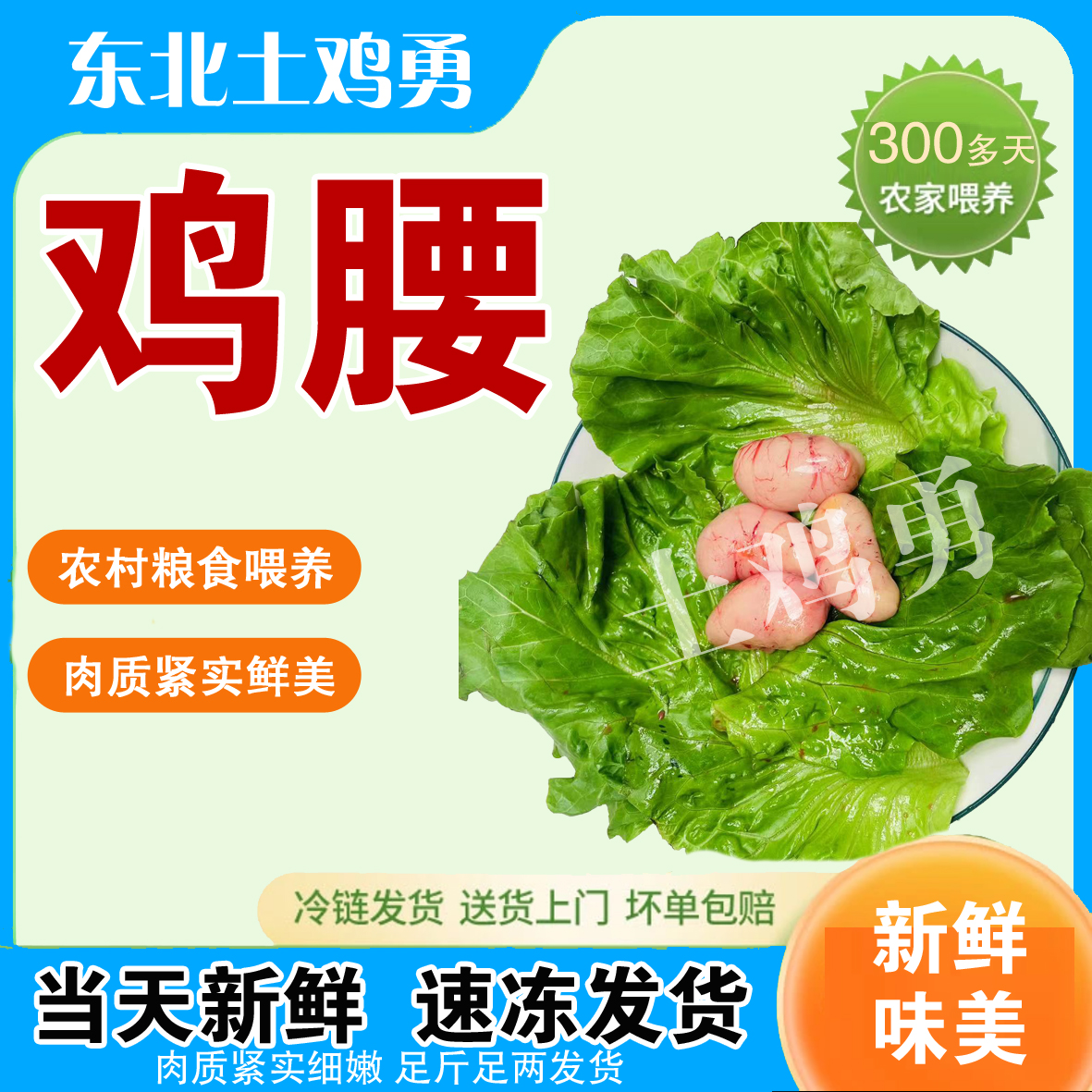 土鸡腰子（下单不退不改地址坏损包赔冷链包邮）