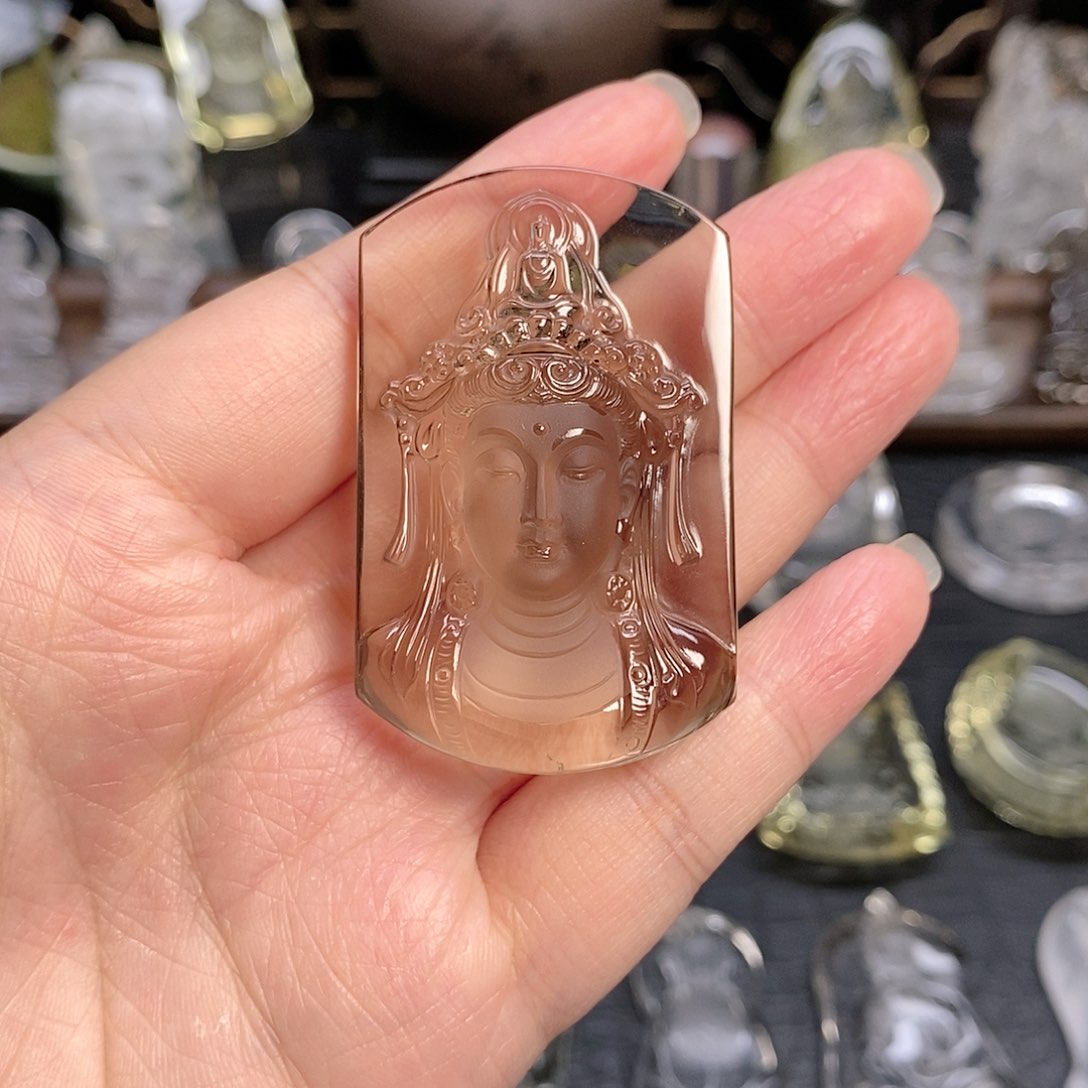 水晶颈饰未镶嵌天然水晶