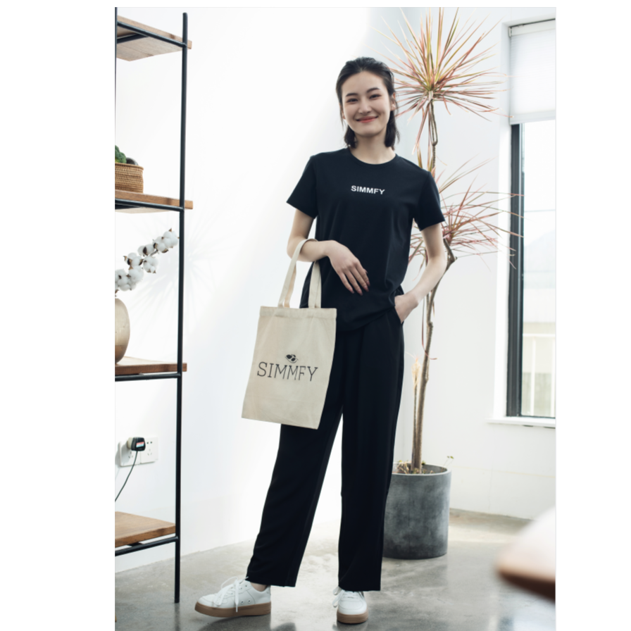 橙扣码链接短袖T恤