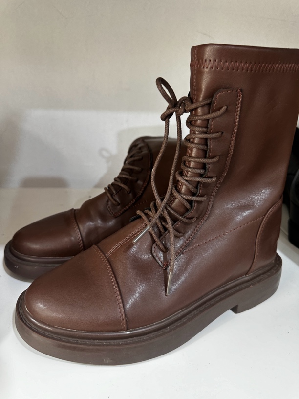 拾光孤品时尚休闲百搭棕色厚底复古鞋（非图片款，下单请备注编码）