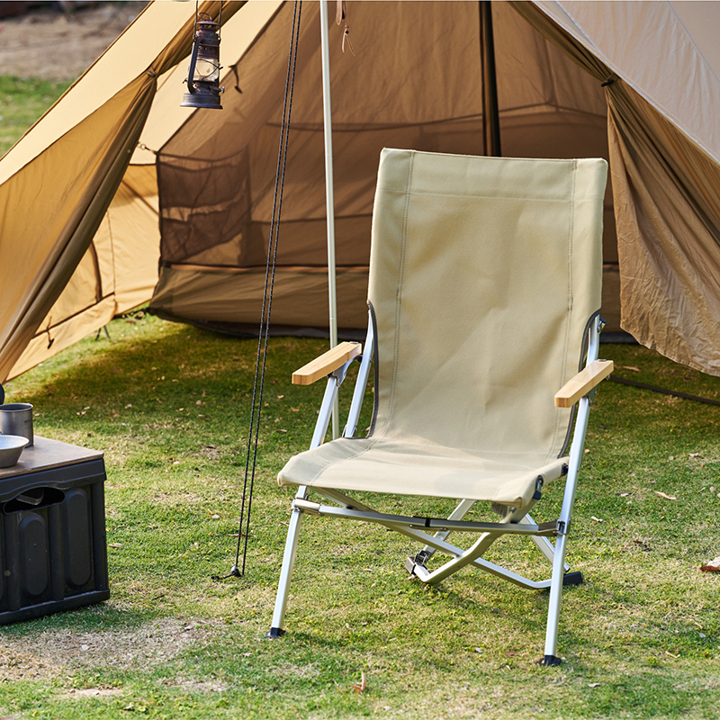 Areffa户外高背椅自驾舒适便携式露营靠背铝合金海狗椅野餐钓鱼