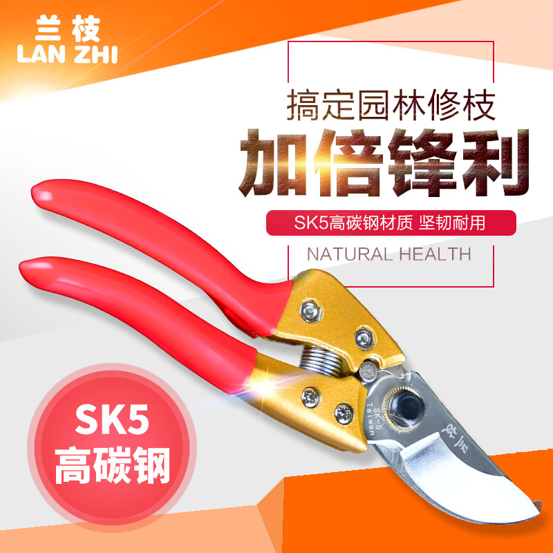 修枝剪兰枝V8家用园艺剪刀果树枝剪子台湾锰钢园艺剪