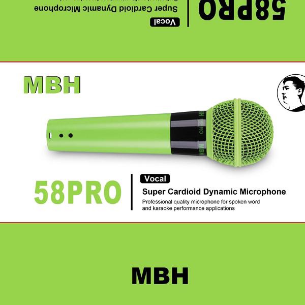 麦八赫麦八赫MBH58PRO动圈麦克风话筒手持手机唱歌录音