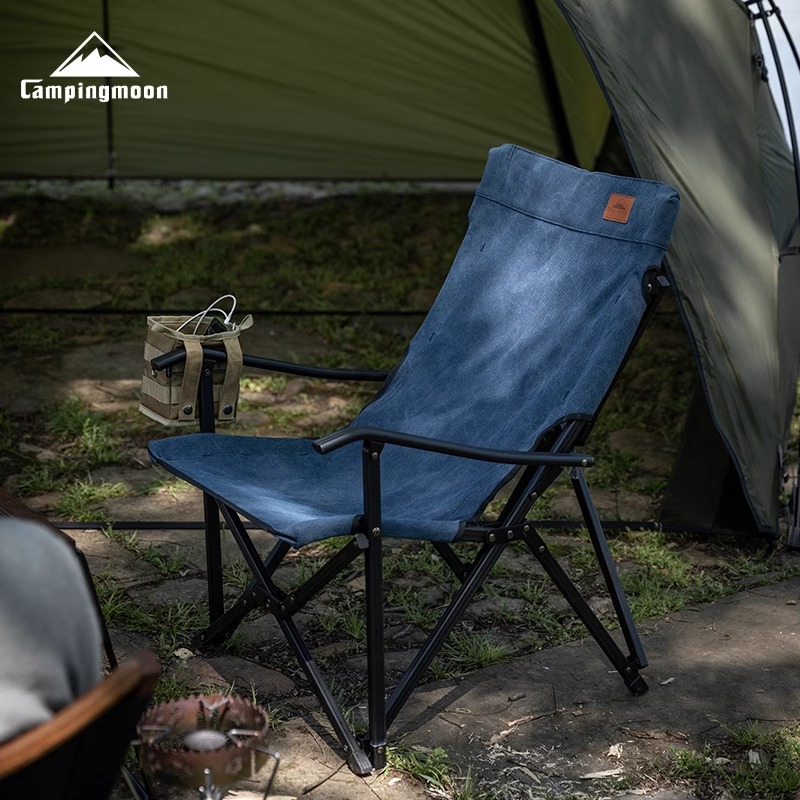 CAMPINGMOON柯曼【直播专属】帆布露营椅系列折叠小川棉布椅子马扎