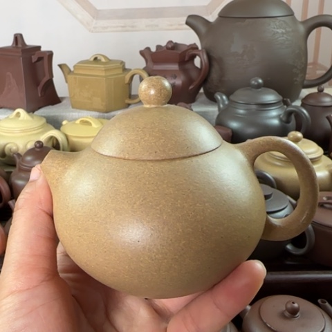 紫砂茶壶墨绿泥170c c