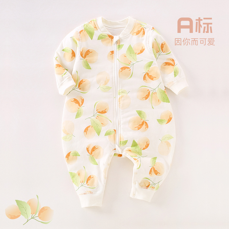 缤纷花果系列婴幼儿薄棉睡袋薄款分腿夹棉