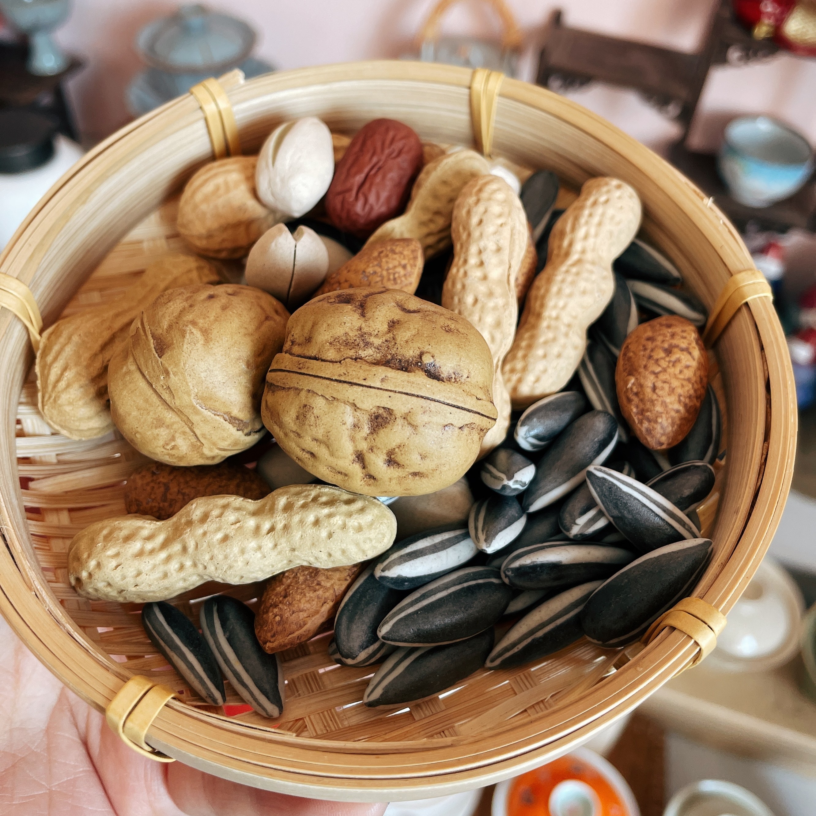 花生瓜子开心果紫砂 花生更新三节花生