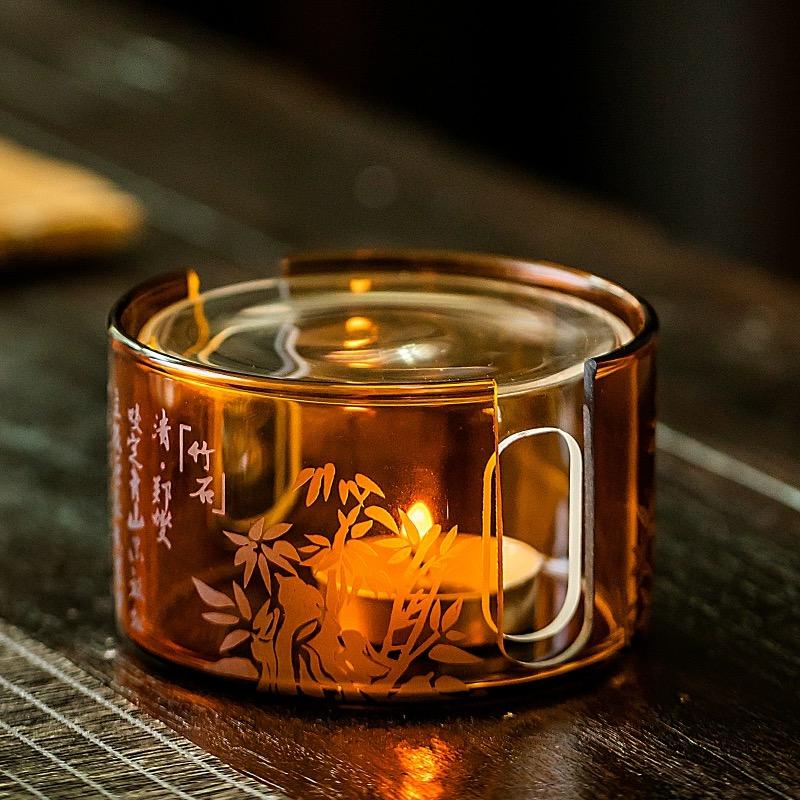 晶炎温茶器小火炉蜡烛煮茶底座保温暖酒杯子网红爆款2024最新款