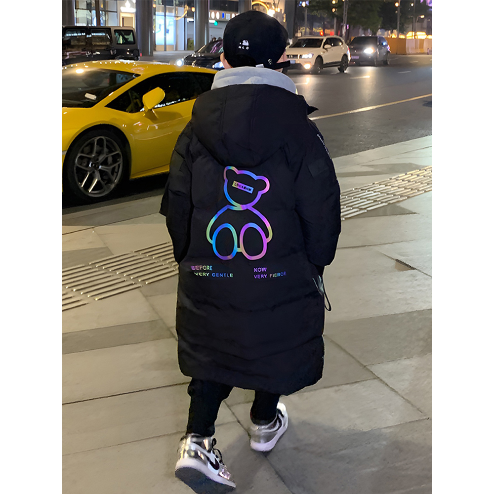 波司登儿童羽绒服男童中长款2023新款冬季男中大童加厚保暖过膝时