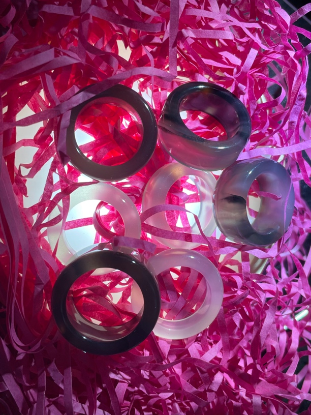 精品海洋玉髓-扳指，戒圈（随机发货）