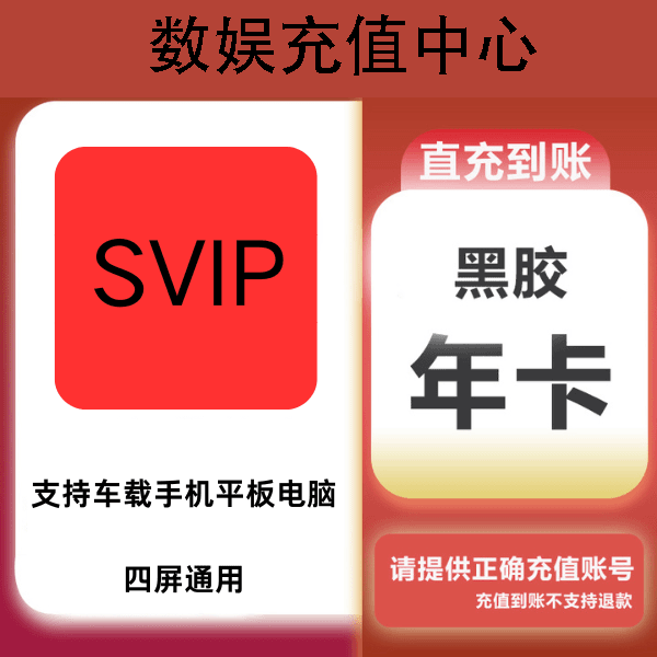（一次性到账）SVIP年卡会员 支持车载手机电脑平板  【1小时内到账】