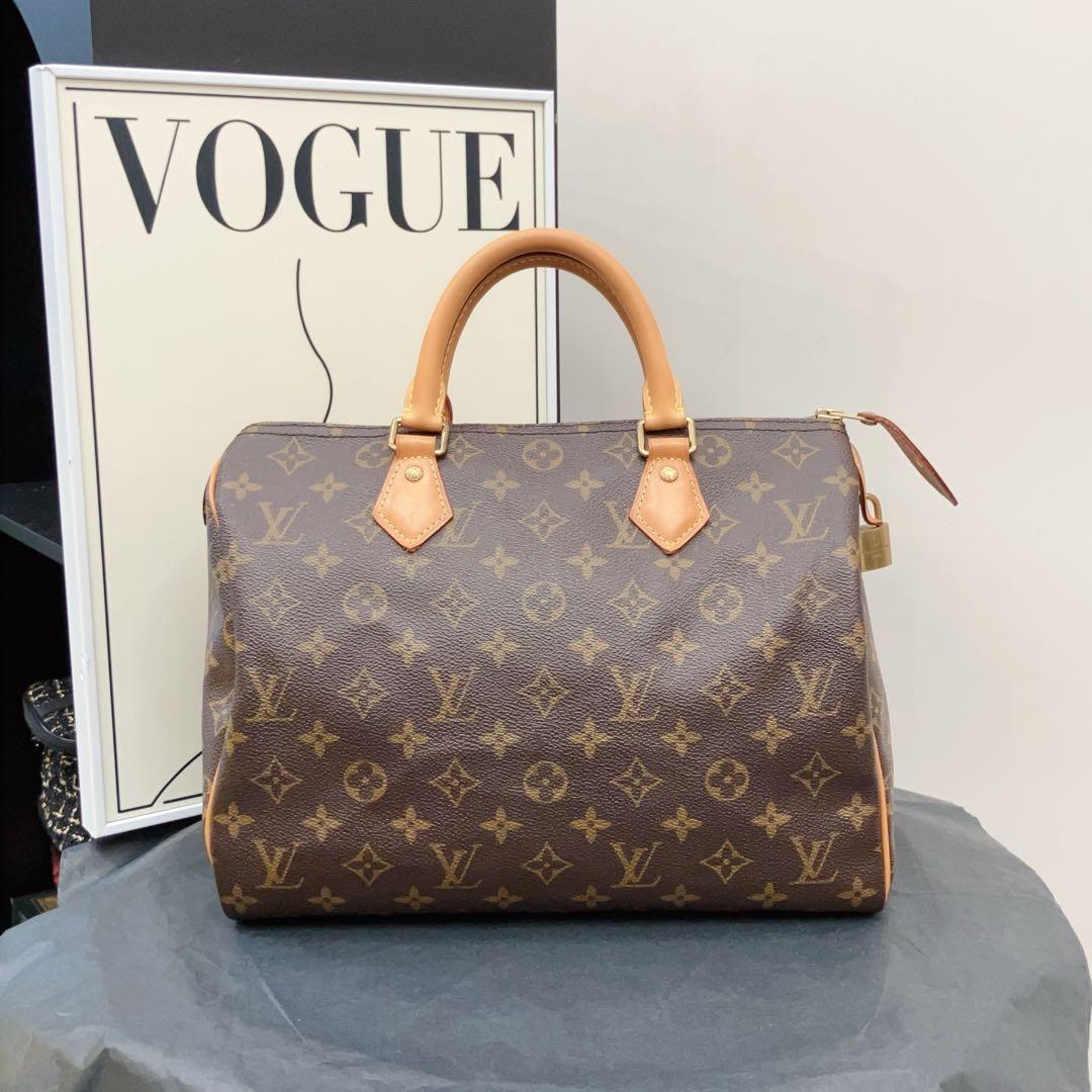 95新 LouisVuitton/路易威登 Wos老花speedy30手提包/97164628
