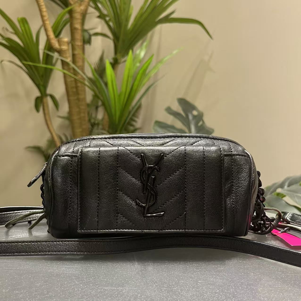 95新 YSL/圣罗兰 W圣罗兰黑色单肩63934356