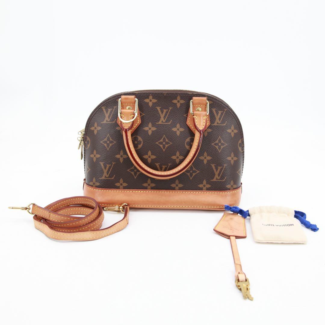 95新 LouisVuitton/路易威登 贝壳包bb老花金扣/25426711