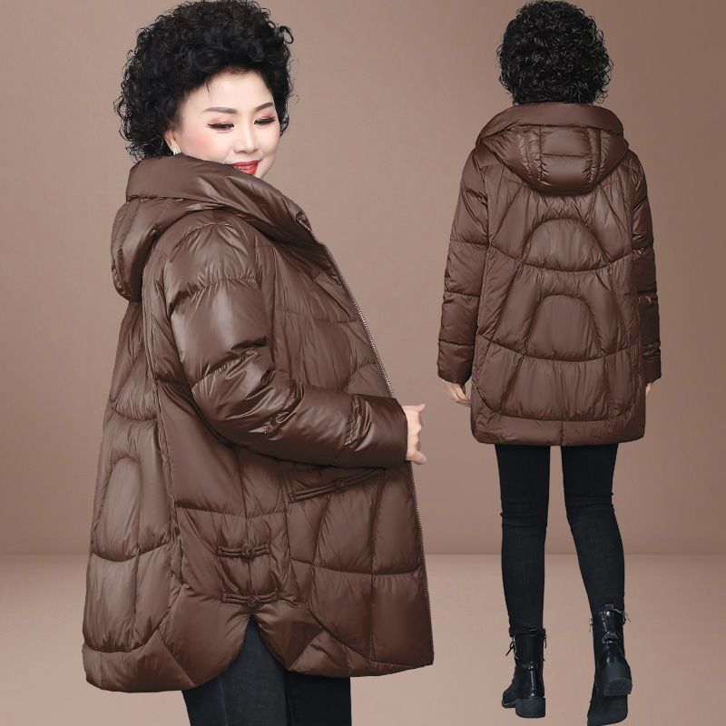 波司豋妈妈冬装棉衣中长款洋气中年妇女加厚羽绒服服中老年新款棉