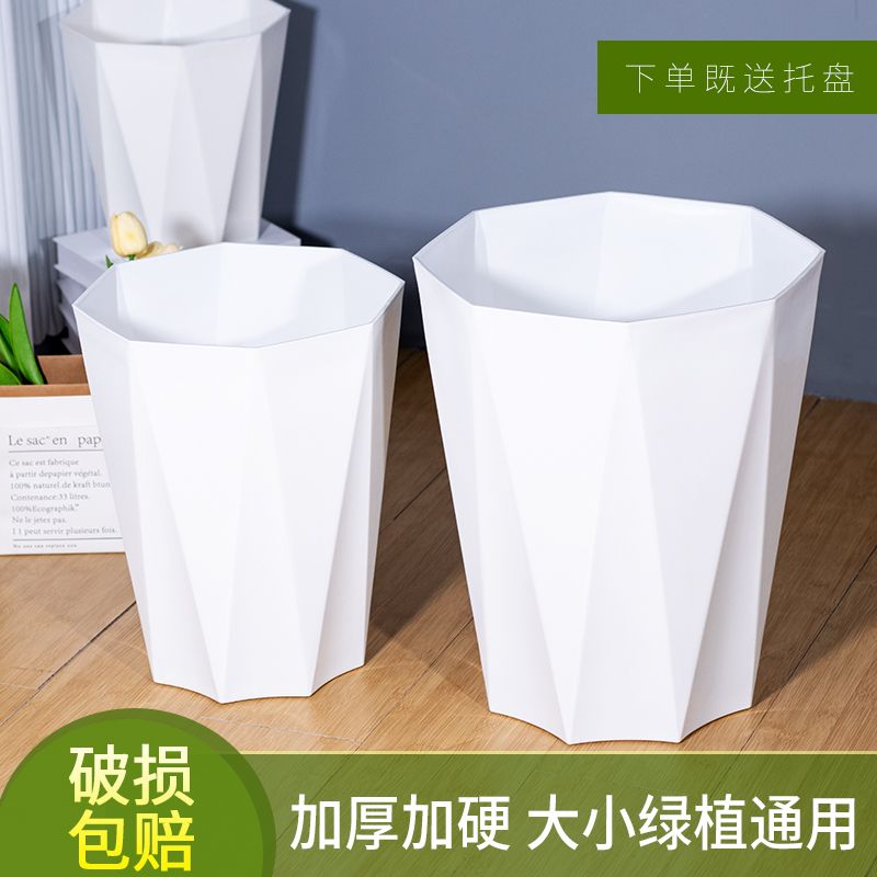 花盆家用大号客厅简约塑料加厚盆栽发财树龙血树天堂鸟大口径花盆