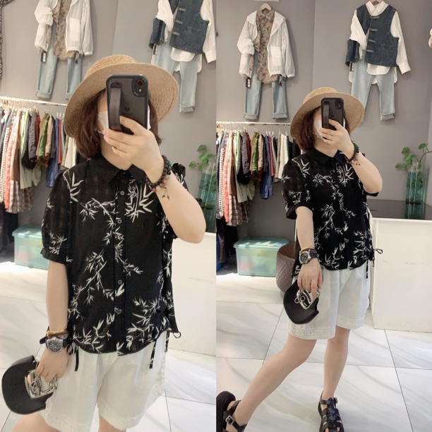 和衣库洋气小方领衬衣