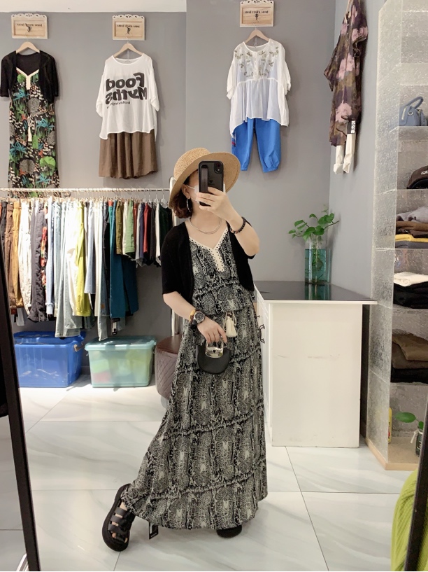 和衣库长款连衣裙