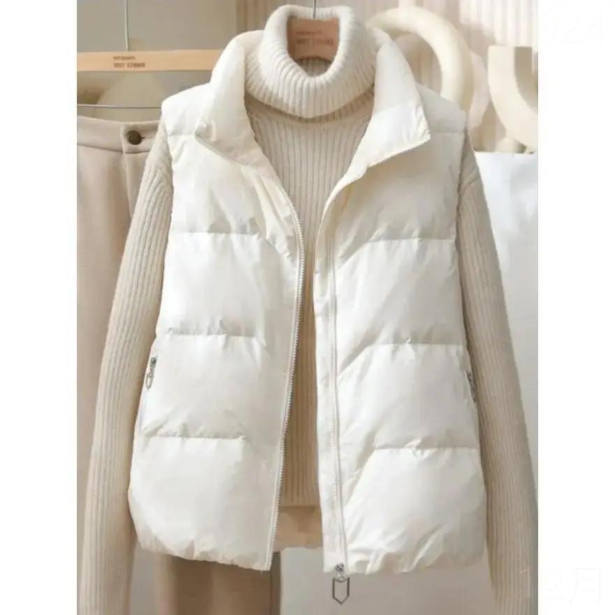 秋秋冬季款新服女短款2024新款秋冬韩版宽松百搭时尚背心坎肩马夹