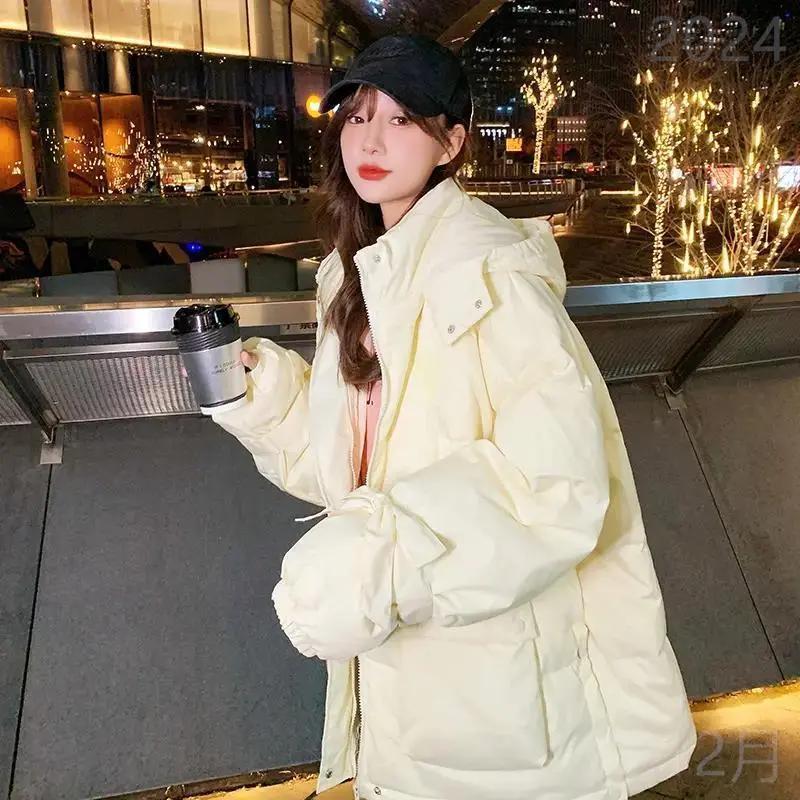 秋秋冬季曼伊oversize面包服短款服衣棉服女2024年新款潮秋秋冬季