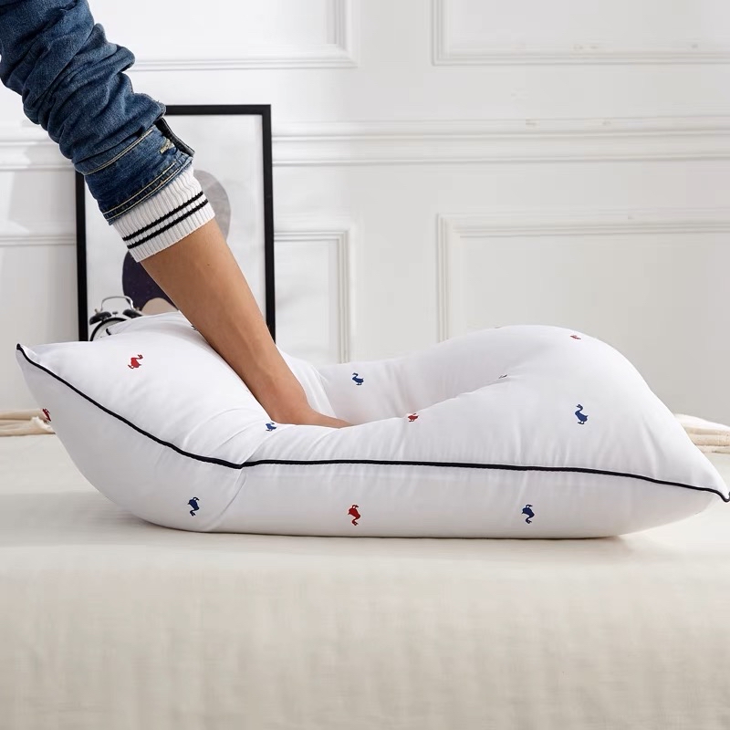 羽丝绒透气舒适高档健康枕头正品枕头枕芯一对羽丝绒护颈椎枕单人