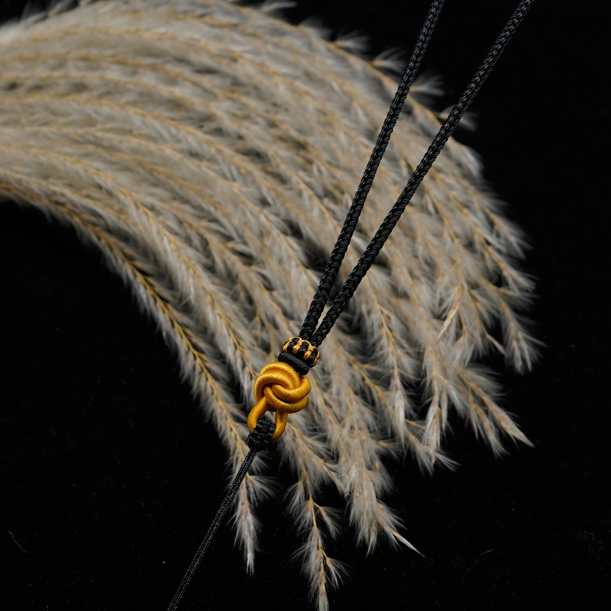 全手工编织酒窝结吊坠项链挂绳