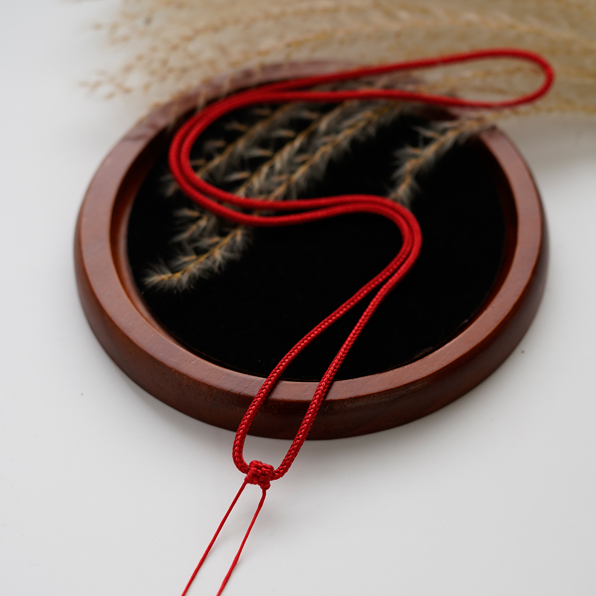 全手工编织简约复合扣头固定款式吊坠项链绳