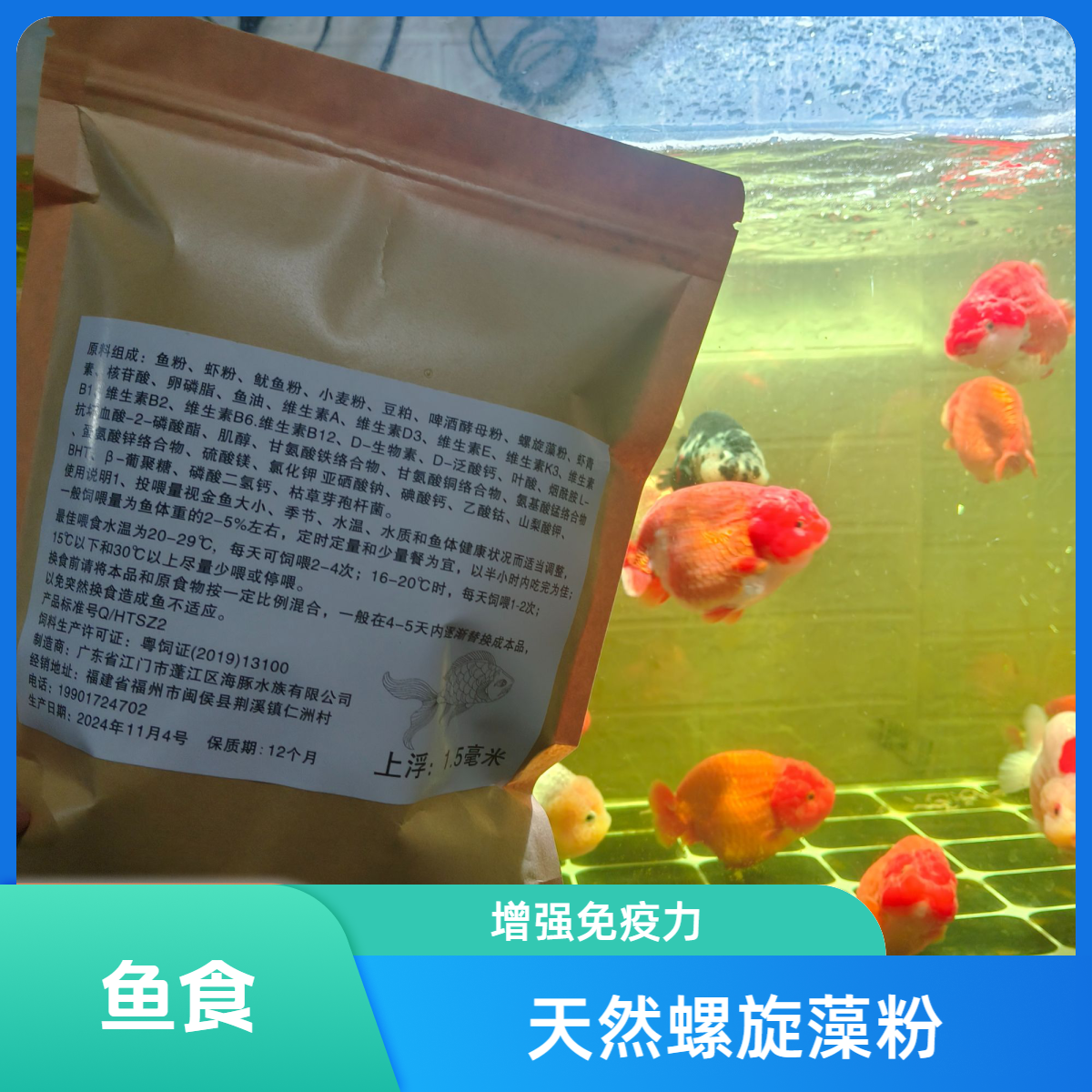 这款兰寿鱼饲料富有高蛋白谁用谁都说好的鱼饲料适应多种情况