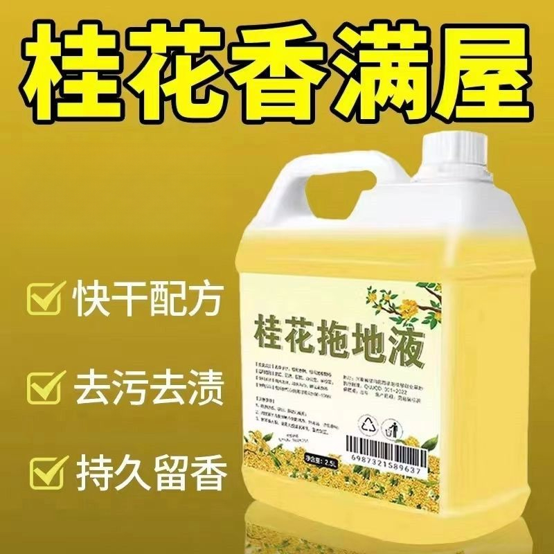 桂花香拖地清洁液瓷砖酒店宾馆清洁片家庭去污去味