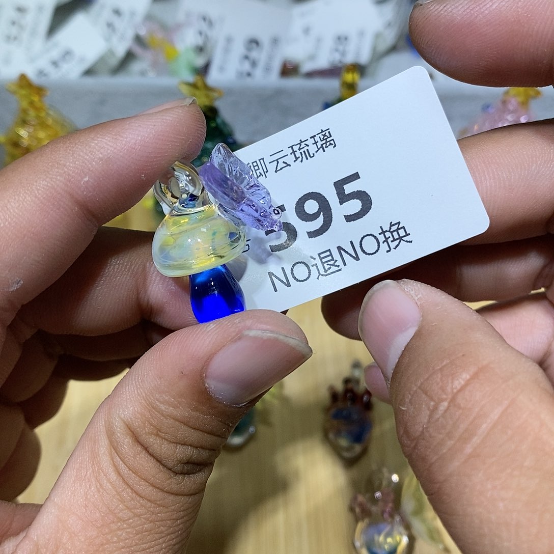 琉璃手工艺品595蘑菇