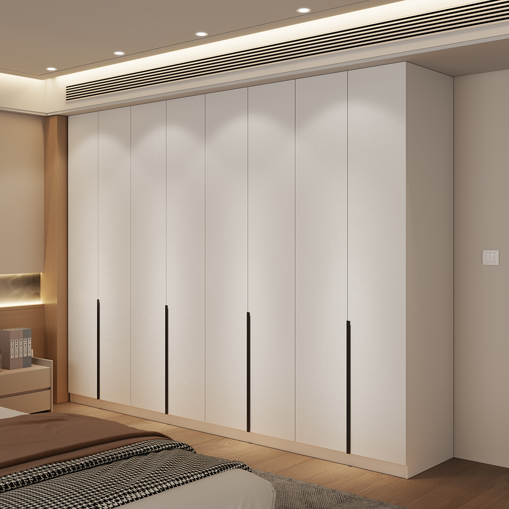 现代简约衣柜一门通顶卧室家用收纳柜子佛山高档平开门成品大衣橱