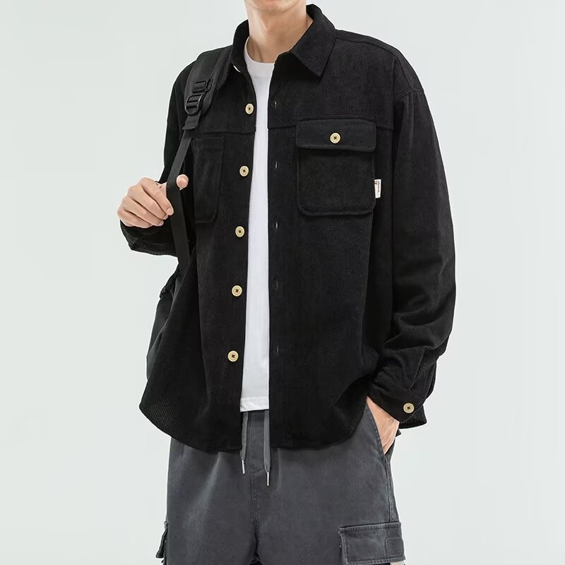 秋冬新款牛仔衣纯色男女同款外套潮流港风牛仔夹克2356-P7