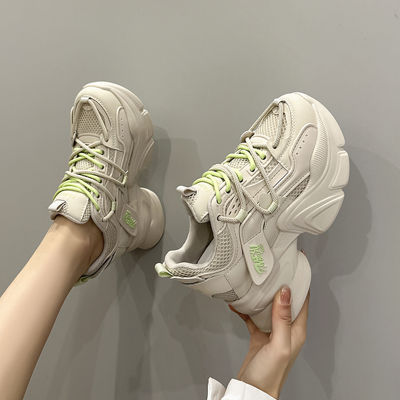 Z8127清仓老爹鞋女士ins潮2025秋款增高小个子厚底运动休闲小白鞋