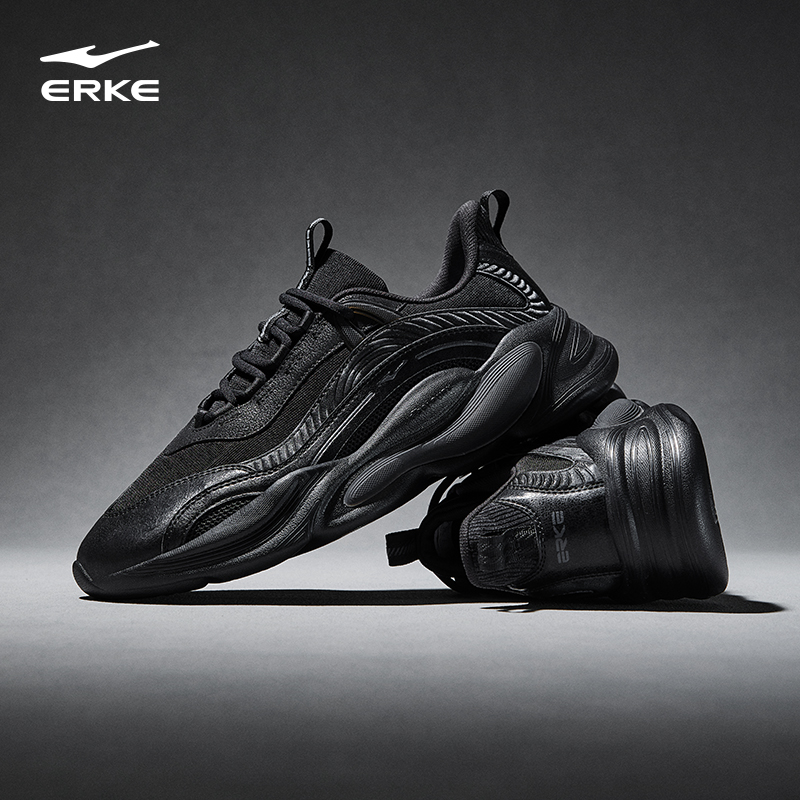 未央丨冬季新款男子减震时尚休闲鞋复古黑色潮鞋百搭51124102307