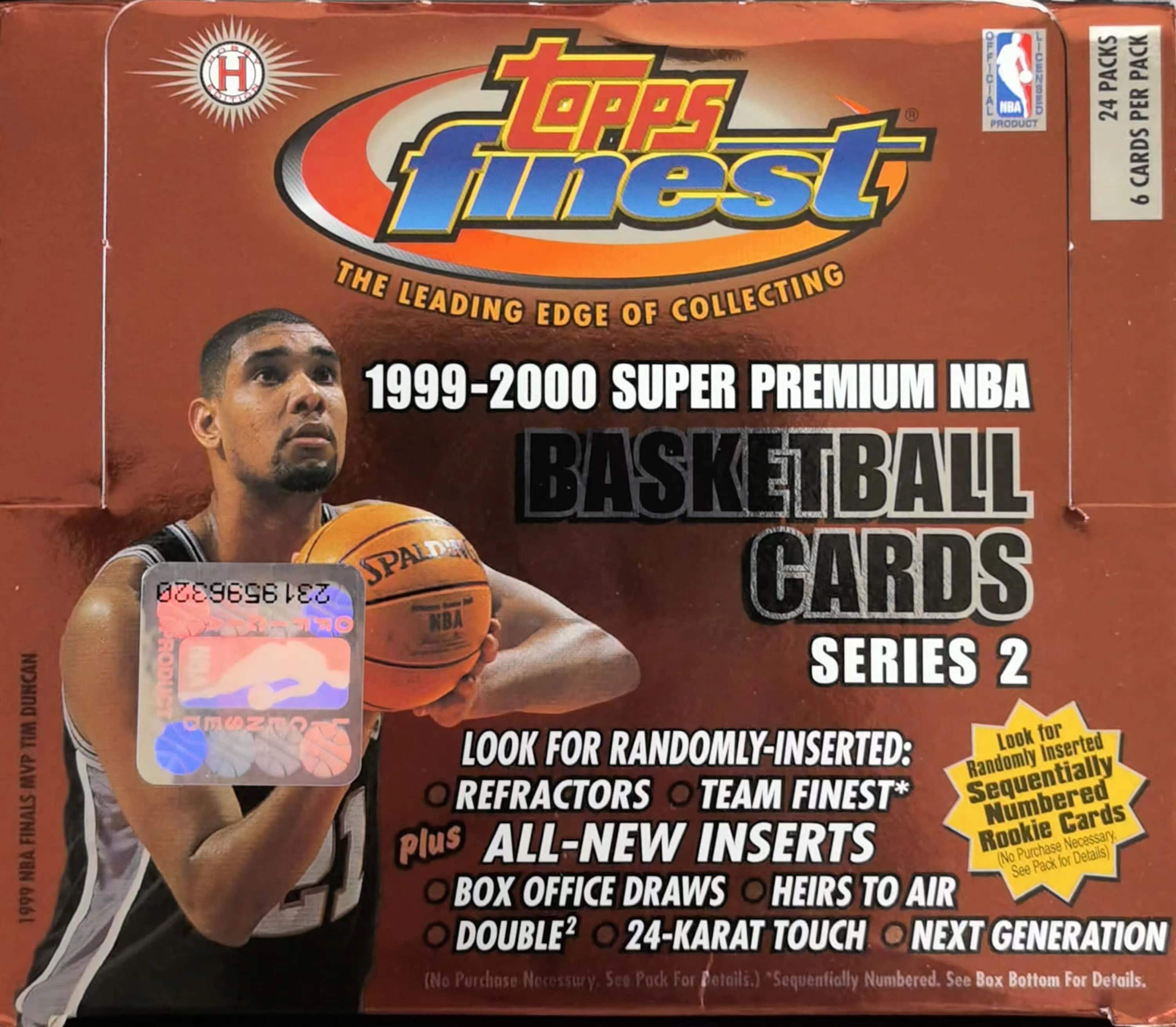 单包 99-00 Topps Finest series 2 寻找25编金折 以及大比例折射