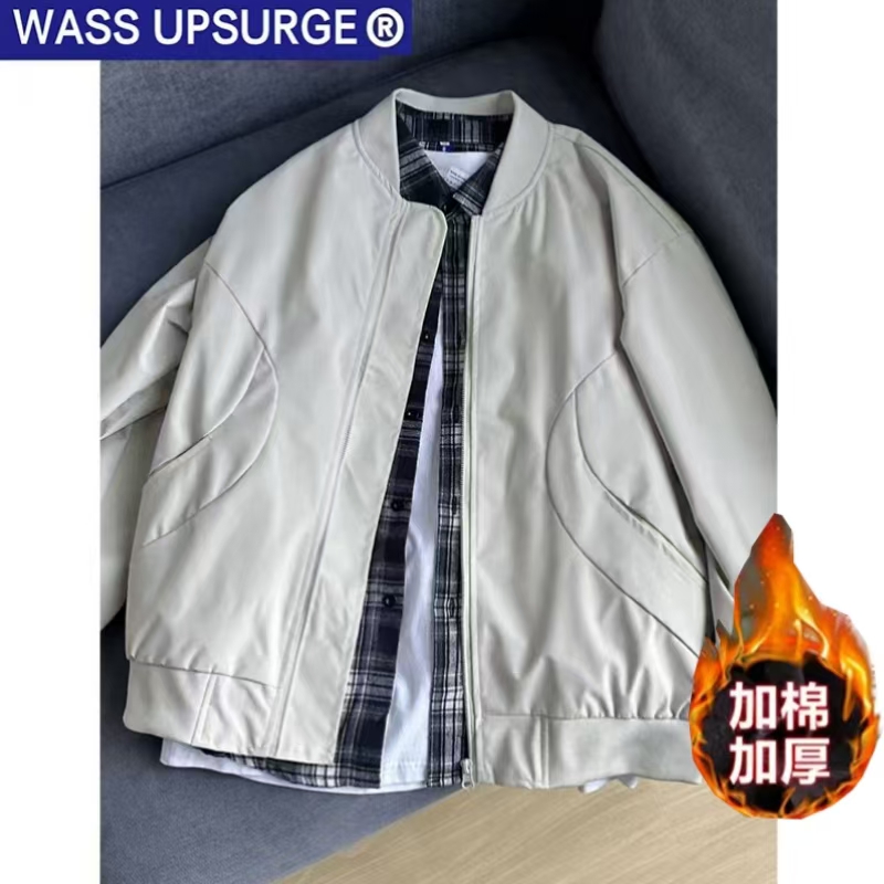 WASS UPSURGE飞行员夹克外套男潮流春秋款工装潮牌美式高街棒球服