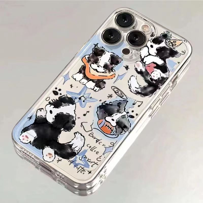 满屏小狗适用苹果15/14手机壳11iphone13pro女12华为vivo小米oppo
