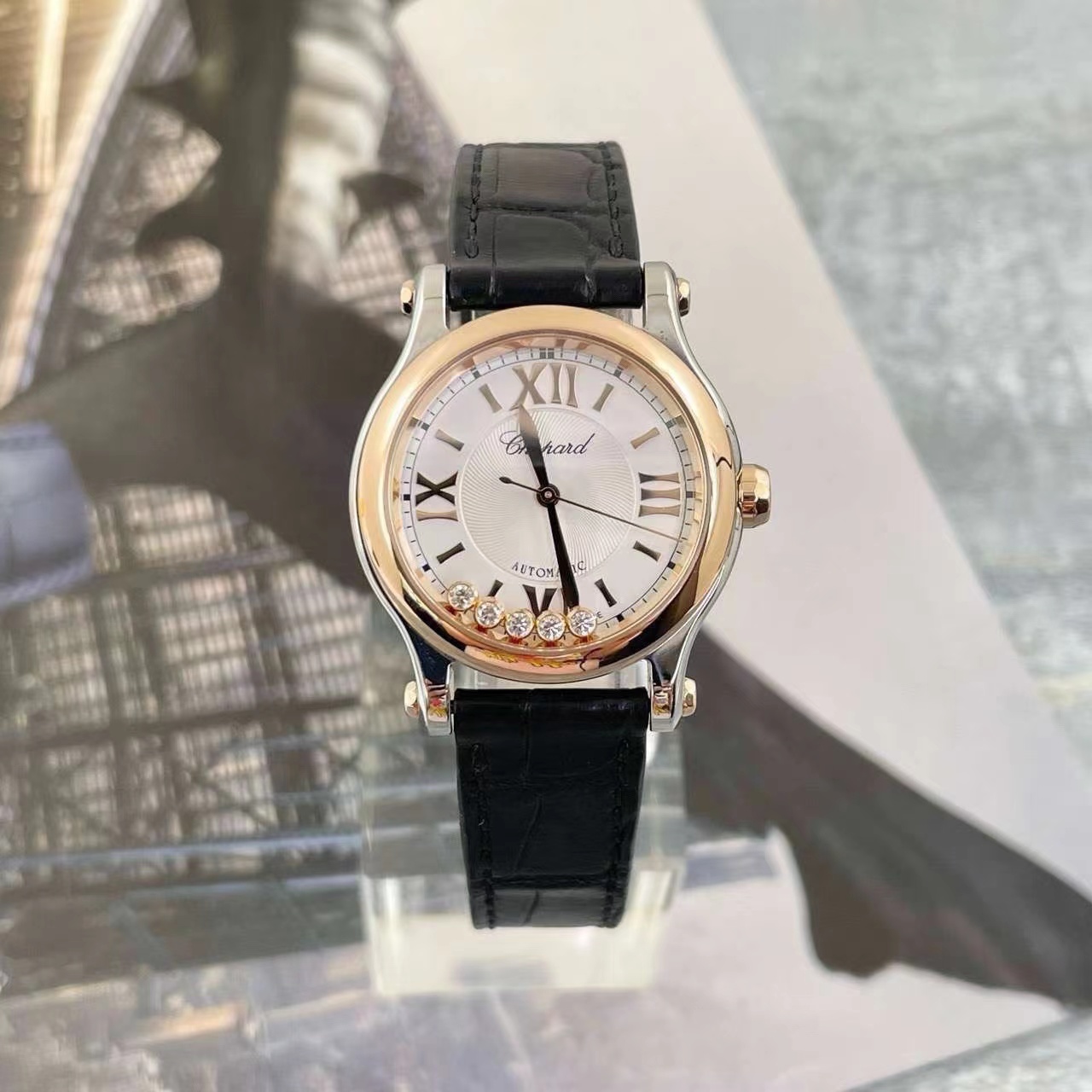 99新 Chopard/萧邦 单表 萧邦快乐钻 30mm 278573-6013 原钻