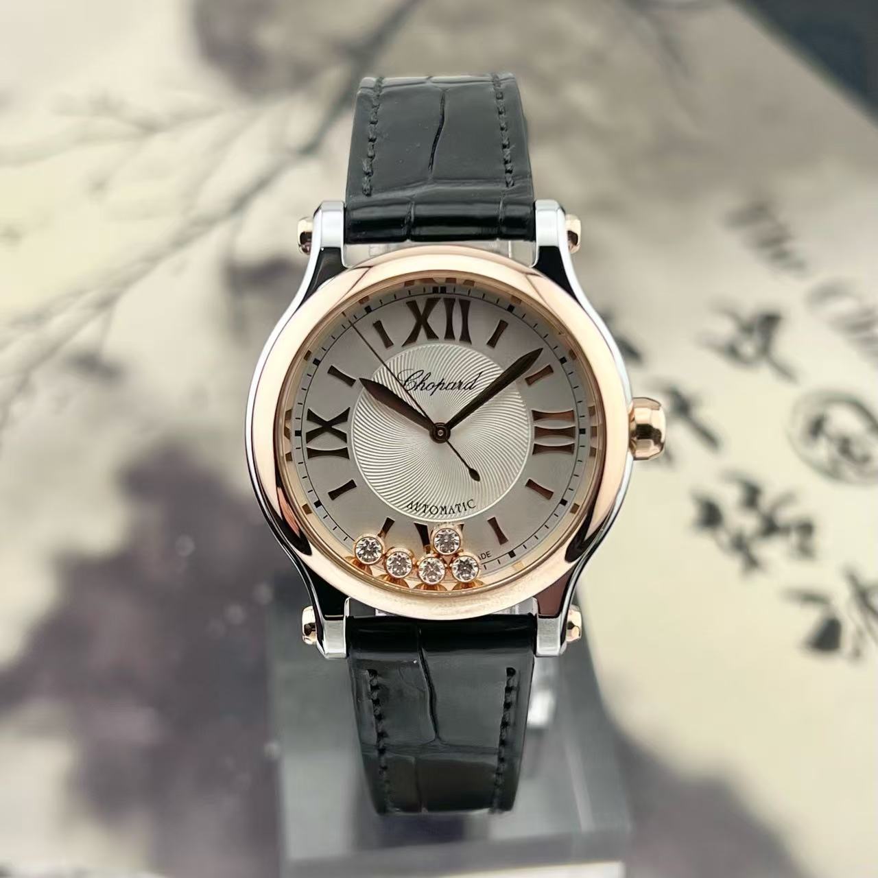 99新 Chopard/萧邦 21年全套 33mm 278608-6001 五钻 间金