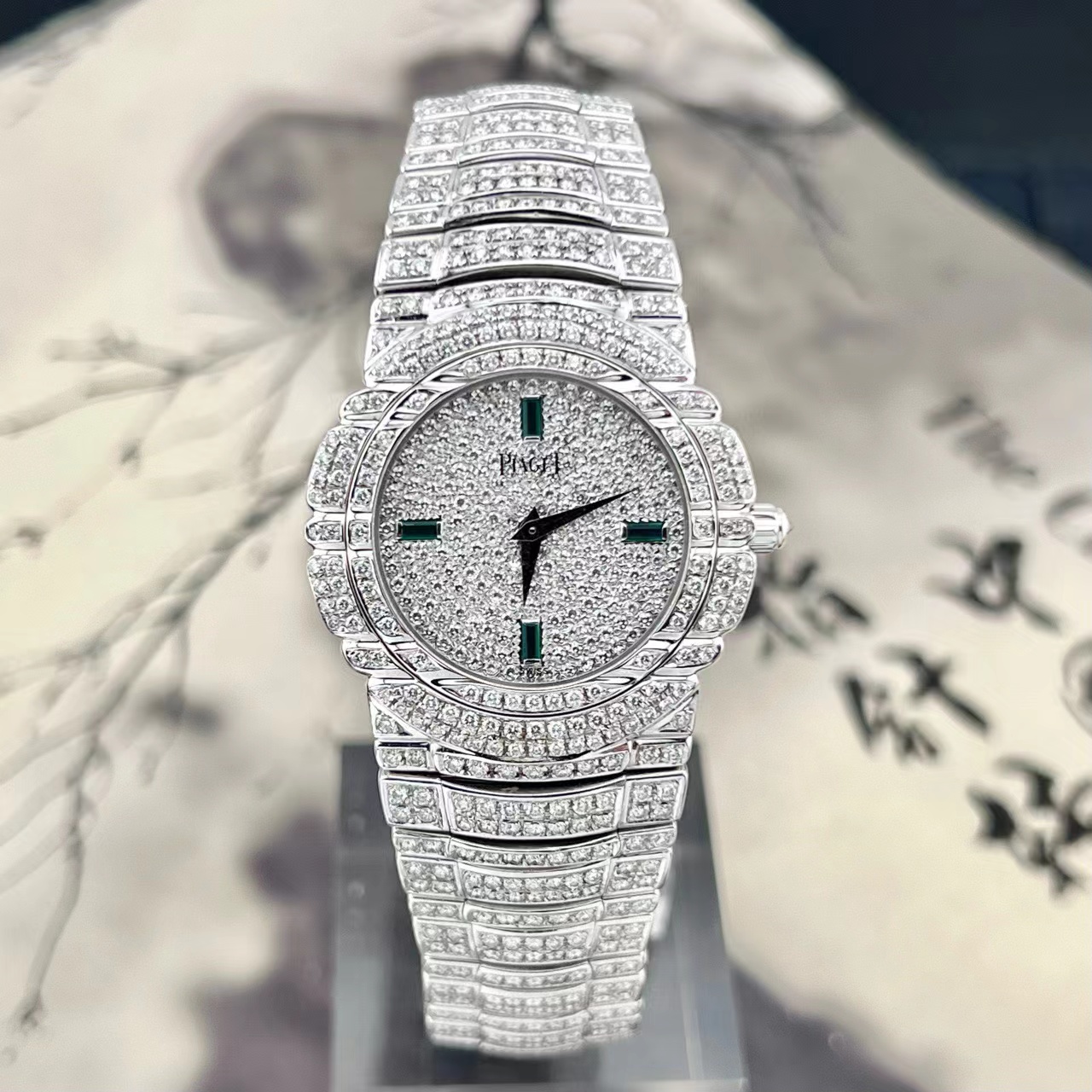 99新 Piaget/伯爵 单表 33mm G0A17081 手动机械 白金 满天星