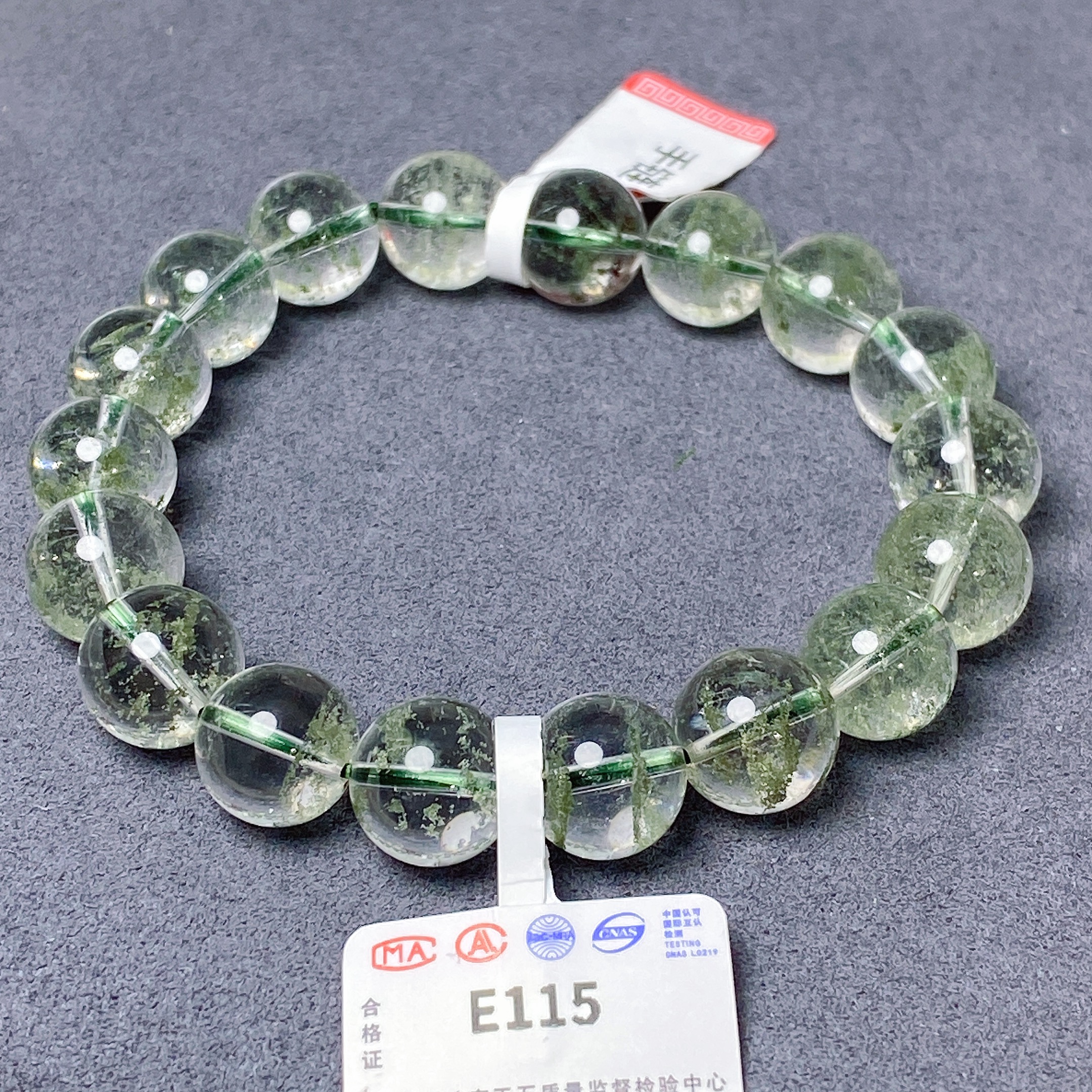 【阿波严选】天然水晶绿幽灵手链E115